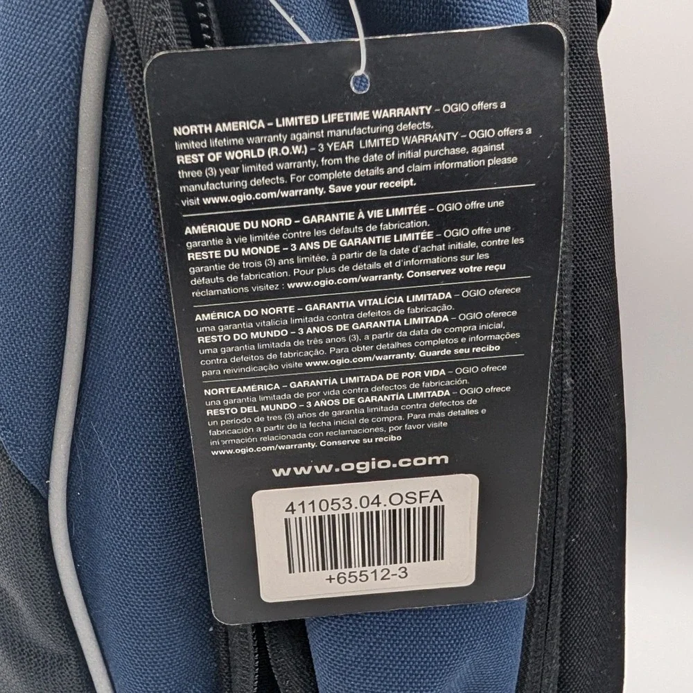 OGIO Bud Light Backpack Blue Black Laptop Bag 411053.04.OSFA NWT